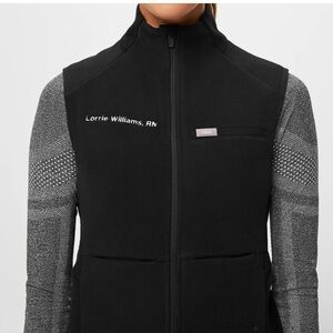 figs fleece vest, new with tags